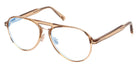 Tom Ford® FT5981-B FT5981-B 045 57 - 045 - Shiny Light Brown / Shiny Light Brown Eyeglasses