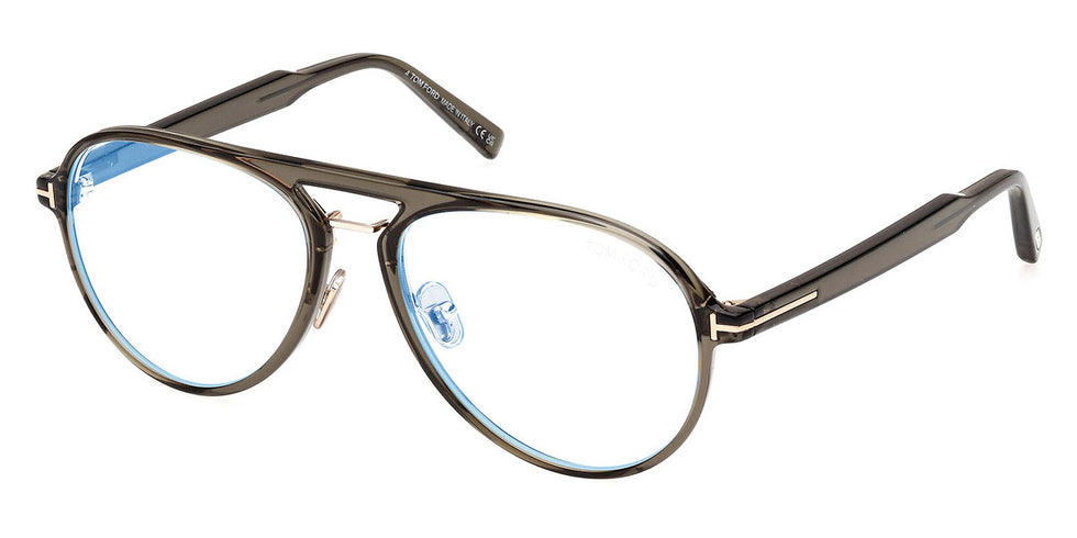 Tom Ford® FT5981-B FT5981-B 093 57 - 093 - Shiny Light Green / Shiny Light Green Eyeglasses
