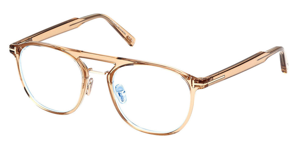 Tom Ford® FT5982-B FT5982-B 045 52 - 045 - Shiny Light Brown / Shiny Light Brown Eyeglasses