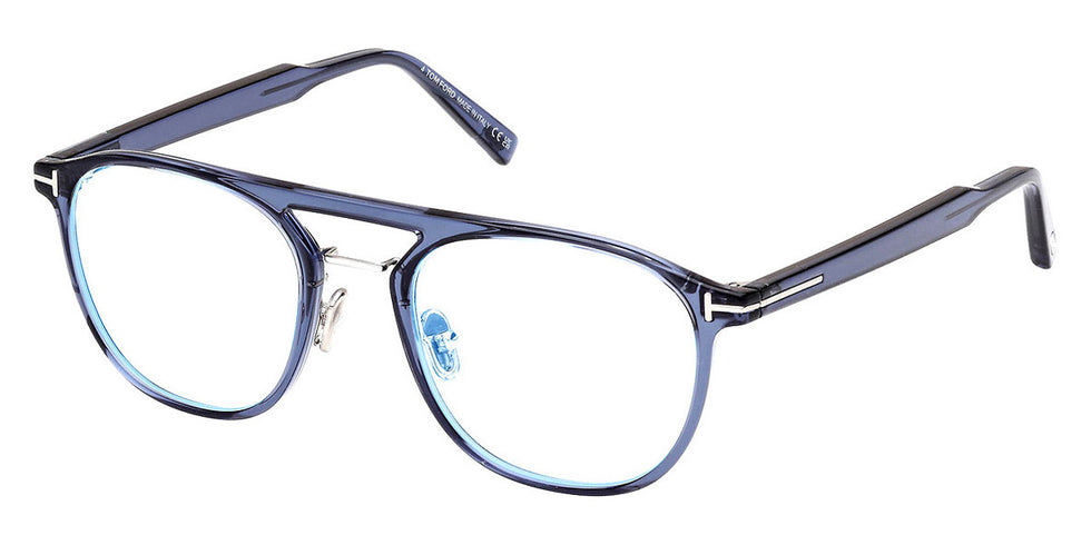 Tom Ford® FT5982-B FT5982-B 090 52 - 090 - Shiny Blue / Shiny Blue Eyeglasses