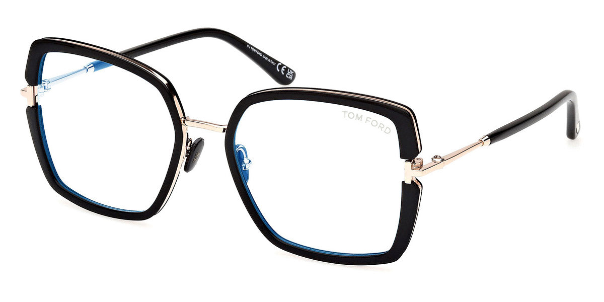 Tom Ford® FT5985-B FT5985-B 001 55 - 001 - Shiny Black / Shiny Black Eyeglasses