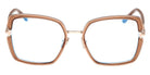 Tom Ford® FT5985-B FT5985-B 045 55 - 045 - Shiny Light Brown / Shiny Light Brown Eyeglasses
