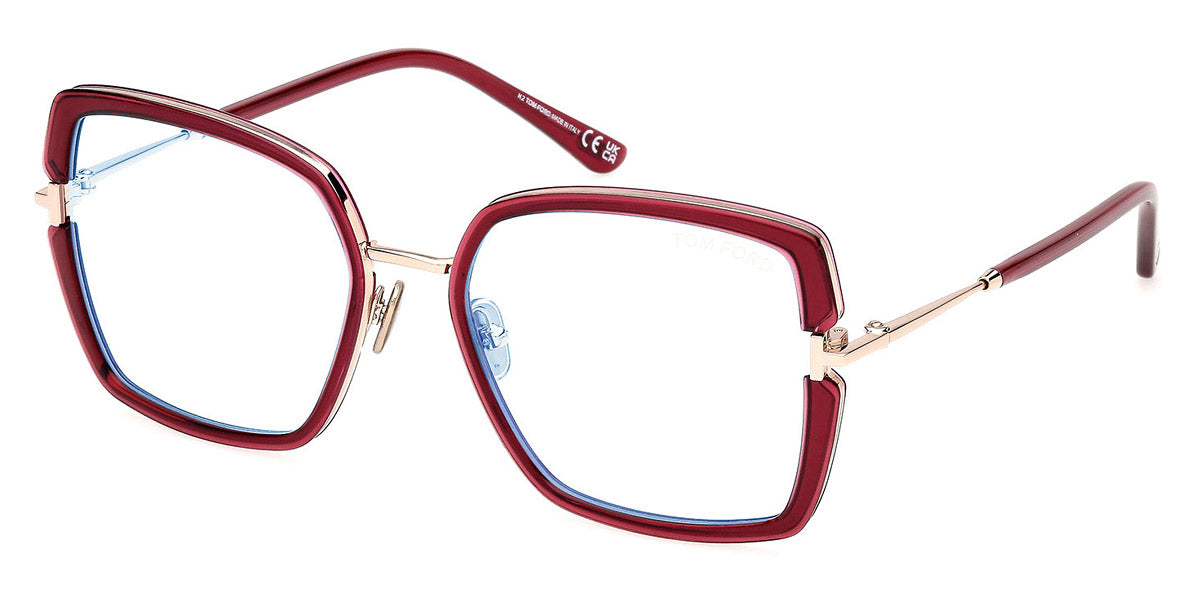 Tom Ford® FT5985-B FT5985-B 075 55 - 075 - Shiny Dark Fuxia / Shiny Dark Fuxia Eyeglasses