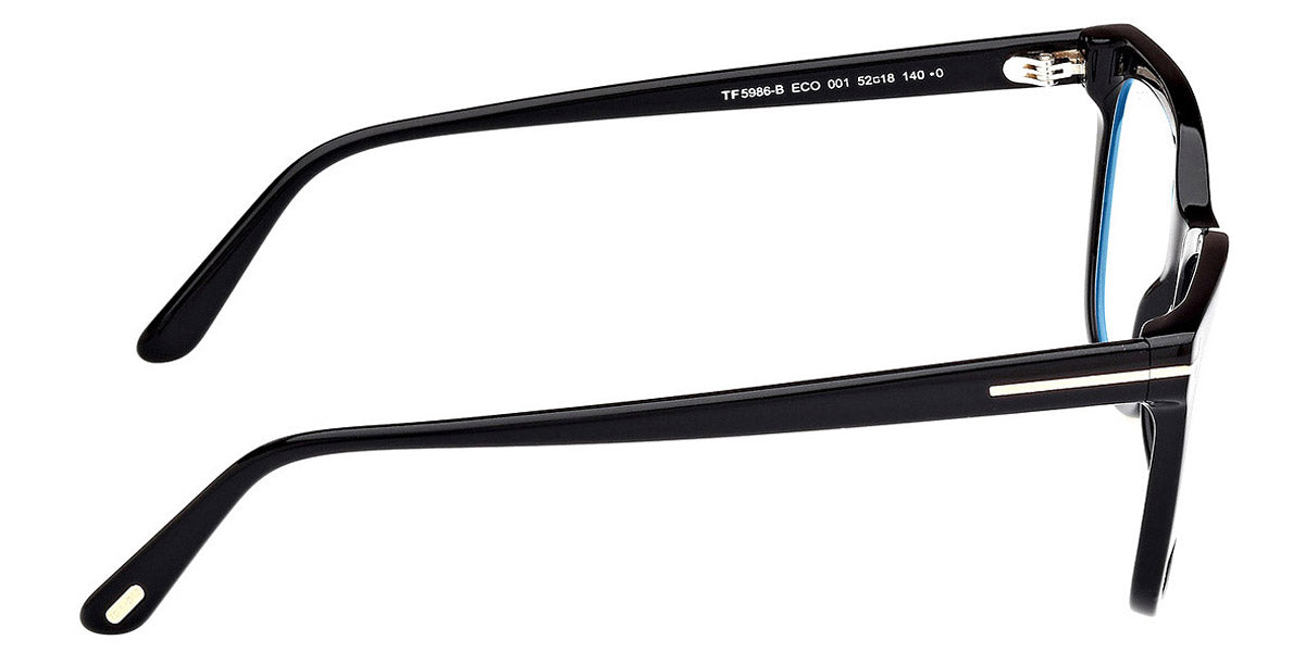 Tom Ford® FT5986-B FT5986-B 001 52 - 001 - Shiny Black / Shiny Black Eyeglasses