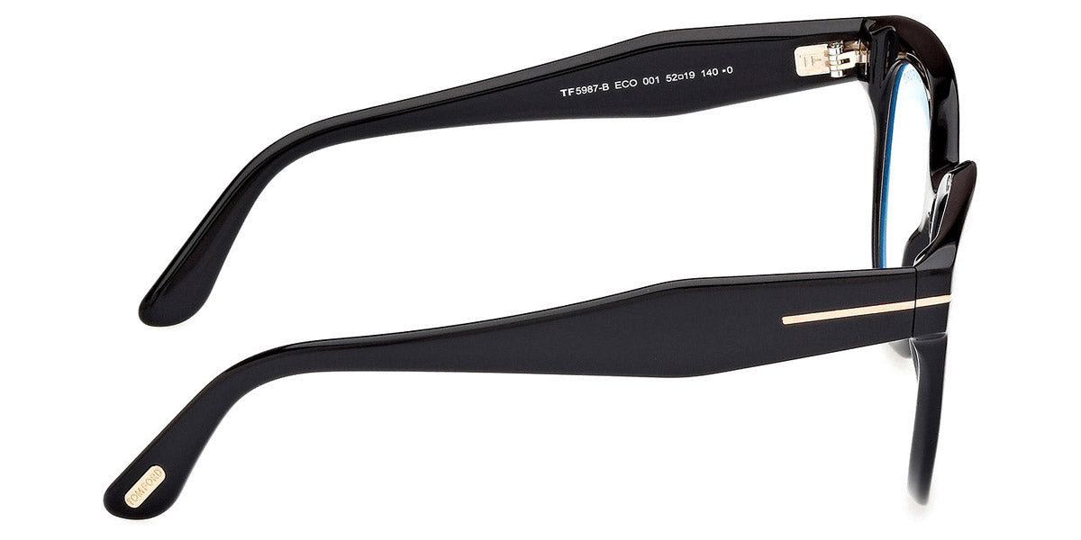 Tom Ford® FT5987-B FT5987-B 001 52 - 001 - Shiny Black / Shiny Black Eyeglasses