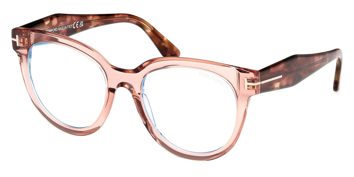 Tom Ford® FT5987-B FT5987-B 072 52 - 072 - Shiny Light Pink / Coloured Havana Eyeglasses