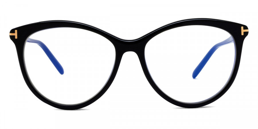 Tom Ford® FT5990-B FT5990-B 001 55 - Shiny Black / Blue Filter Sunglasses