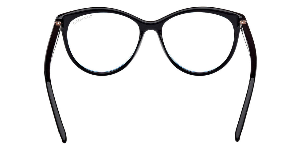 Tom Ford® FT5990-B FT5990-B 001 55 - Shiny Black / Blue Filter Sunglasses