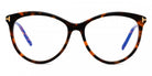 Tom Ford® FT5990-B FT5990-B 052 55 - Dark Havana / Blue Filter Sunglasses