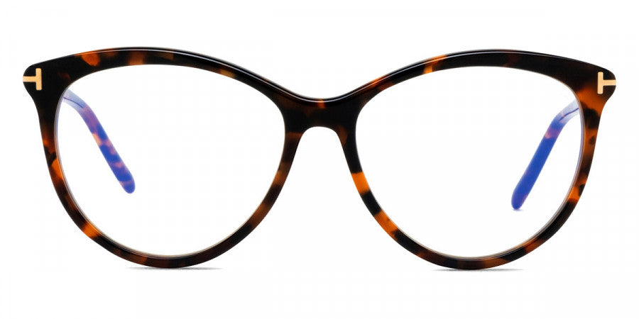 Tom Ford® FT5990-B FT5990-B 052 55 - Dark Havana / Blue Filter Sunglasses