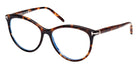 Tom Ford® FT5990-B FT5990-B 052 55 - Dark Havana / Blue Filter Sunglasses