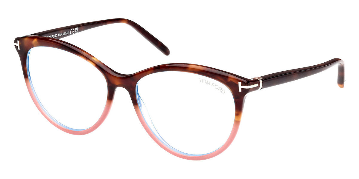 Tom Ford® FT5990-B FT5990-B 056 55 - Colored Havana / Blue Filter Sunglasses