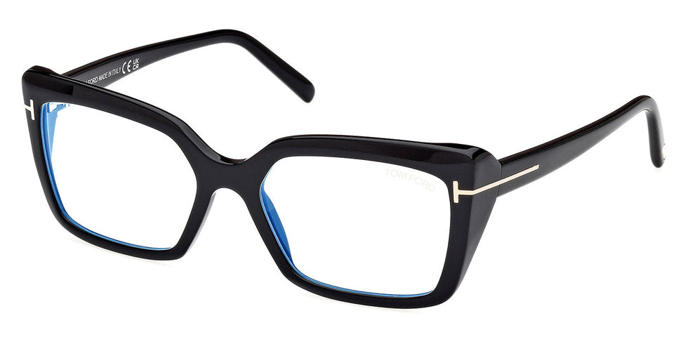 Tom Ford® FT5991-B FT5991-B 001 55 - 001 - Shiny Black / Shiny Black Eyeglasses