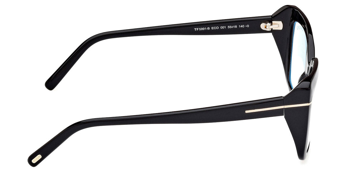 Tom Ford® FT5991-B FT5991-B 001 55 - 001 - Shiny Black / Shiny Black Eyeglasses