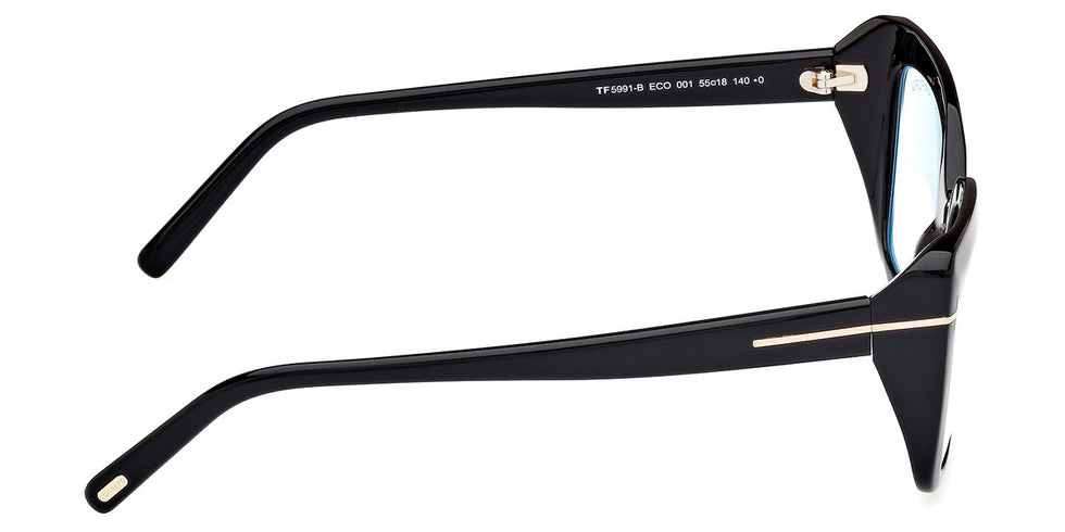 Tom Ford® FT5991-B FT5991-B 001 55 - 001 - Shiny Black / Shiny Black Eyeglasses