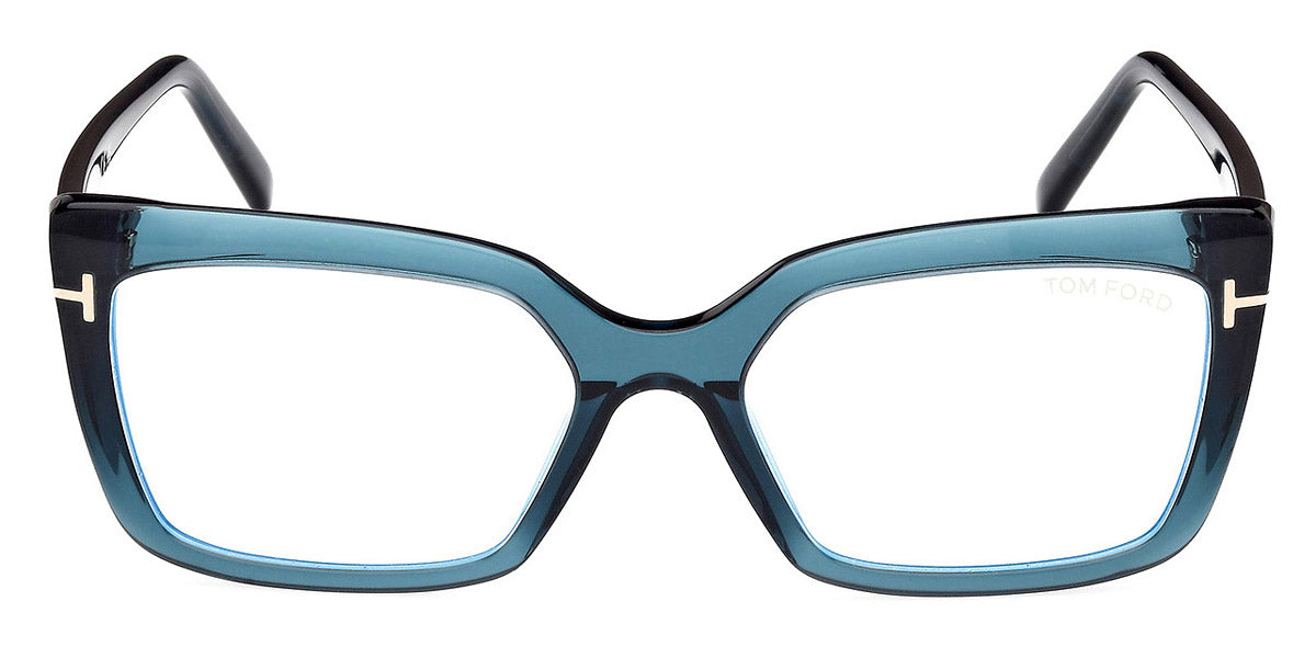Tom Ford® FT5991-B FT5991-B 092 55 - 092 - Shiny Blue / Shiny Blue Eyeglasses