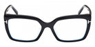 Tom Ford® FT5991-F-B FT5991-F-B 001 56 - Shiny Black / Blue Filter Sunglasses