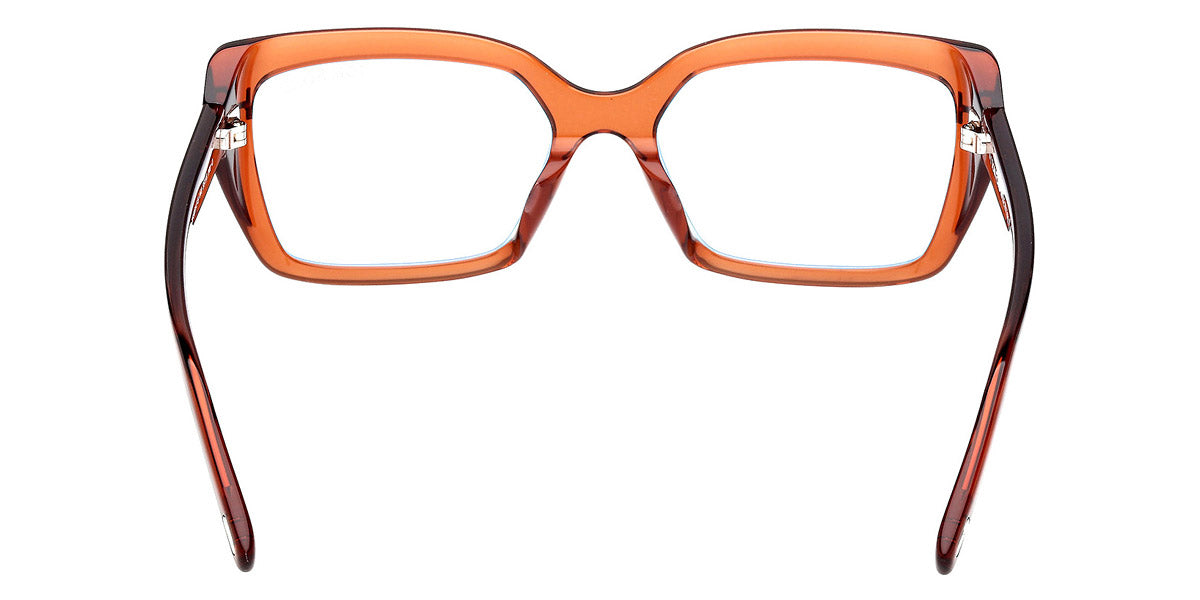 Tom Ford® FT5991-F-B FT5991-F-B 048 56 - Shiny Dark Brown / Blue Filter Sunglasses