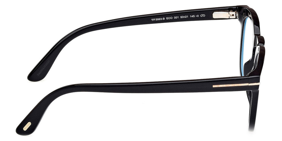 Tom Ford® FT5993-B FT5993-B 001 50 - 001 - Shiny Black / Shiny Black Eyeglasses