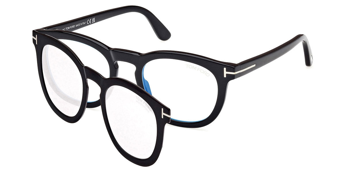 Tom Ford® FT5993-B FT5993-B 005 50 - 005 - Shiny Black / Shiny Black Eyeglasses