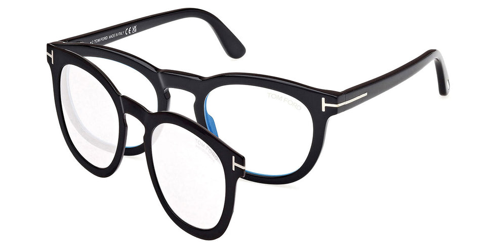 Tom Ford® FT5993-B FT5993-B 005 50 - 005 - Shiny Black / Shiny Black Eyeglasses