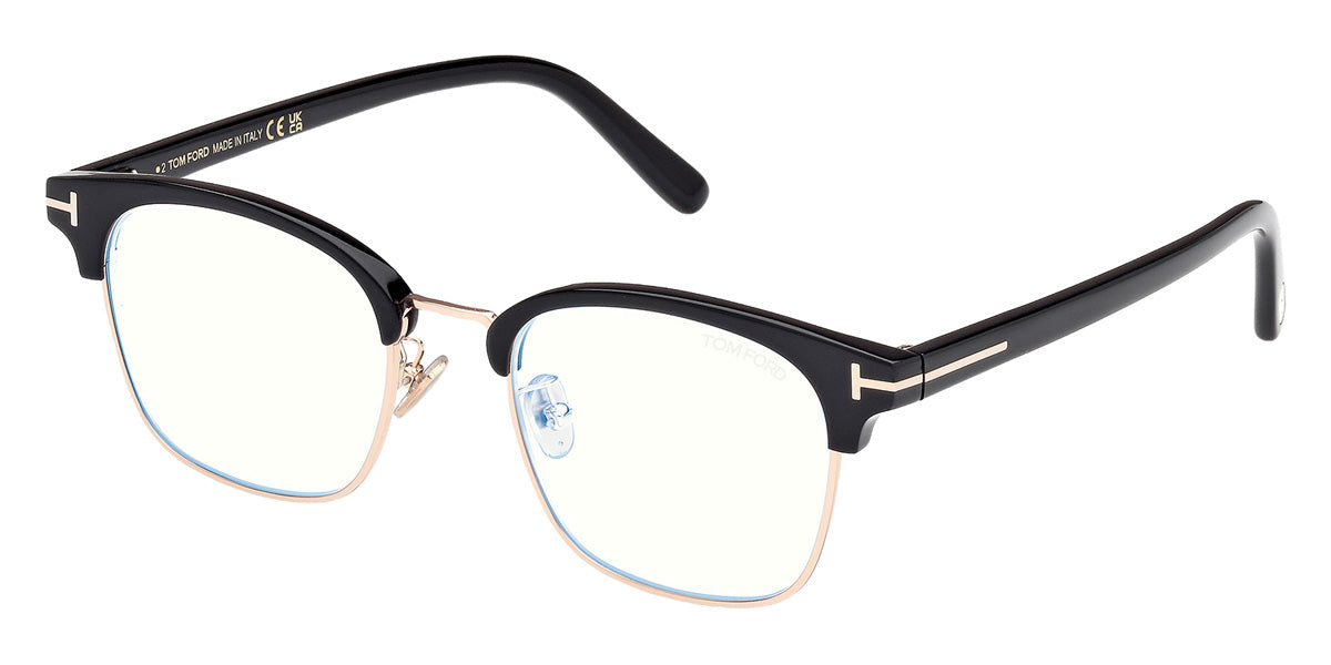 Tom Ford® FT6001-K-B Eyeglasses FT6001-K-B 001 51 - 001 - Shiny Black/Shiny Black