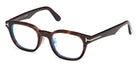 Tom Ford® FT6020-D-B FT6020-D-B 052 49 - Dark Havana / Blue Filter Eyeglasses