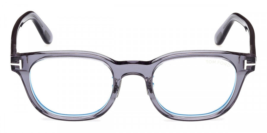 Tom Ford® FT6020-D-B FT6020-D-B 090 49 - Shiny Blue / Blue Filter Eyeglasses