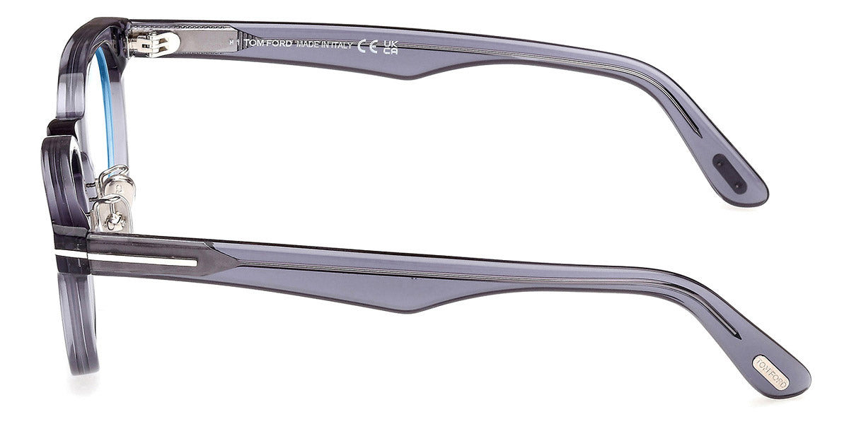 Tom Ford® FT6020-D-B FT6020-D-B 090 49 - Shiny Blue / Blue Filter Eyeglasses