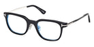 Tom Ford® FT6022-D-B FT6022-D-B 005 52 - Shiny Black / Blue Filter Eyeglasses