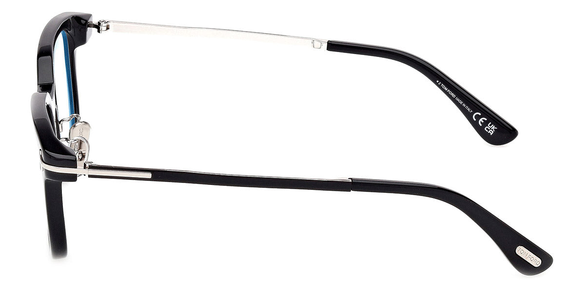 Tom Ford® FT6022-D-B FT6022-D-B 005 52 - Shiny Black / Blue Filter Eyeglasses