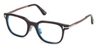 Tom Ford® FT6022-D-B FT6022-D-B 052 52 - Shiny Rose Gold/Dark Havana / Blue Filter Eyeglasses