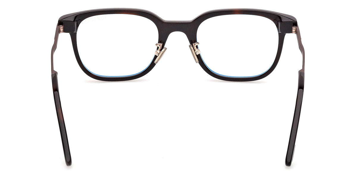 Tom Ford® FT6022-D-B FT6022-D-B 052 52 - Shiny Rose Gold/Dark Havana / Blue Filter Eyeglasses