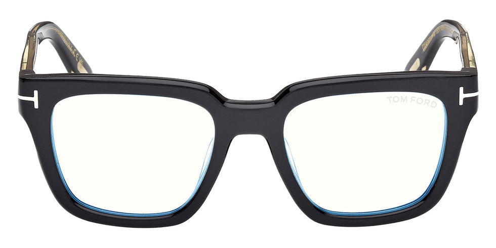 Tom Ford® FT6027-F-B Eyeglasses FT6027-F-B 001 53 - 001 - Shiny Black/Shiny Black