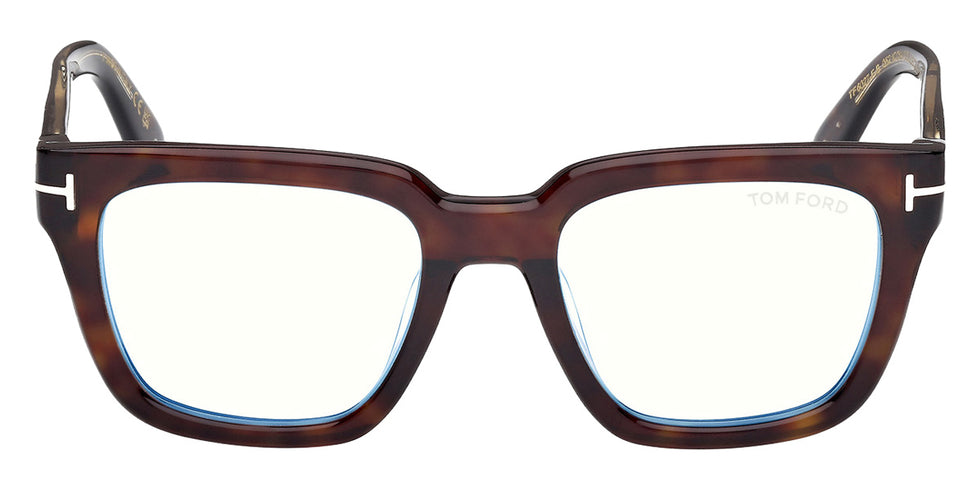 Tom Ford® FT6027-F-B Eyeglasses FT6027-F-B 052 53 - 052 - Dark Havana/Dark Havana