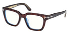 Tom Ford® FT6027-F-B Eyeglasses FT6027-F-B 052 53 - 052 - Dark Havana/Dark Havana
