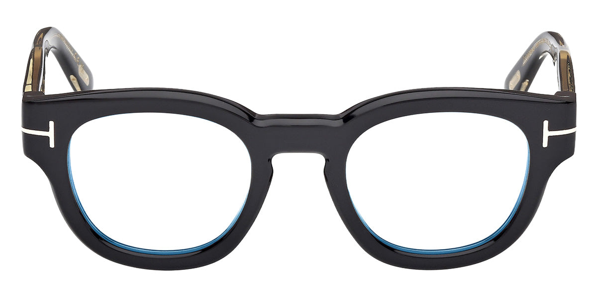 Tom Ford® FT6028-B Eyeglasses FT6028-B 001 49 - 001 - Shiny Black/Shiny Black