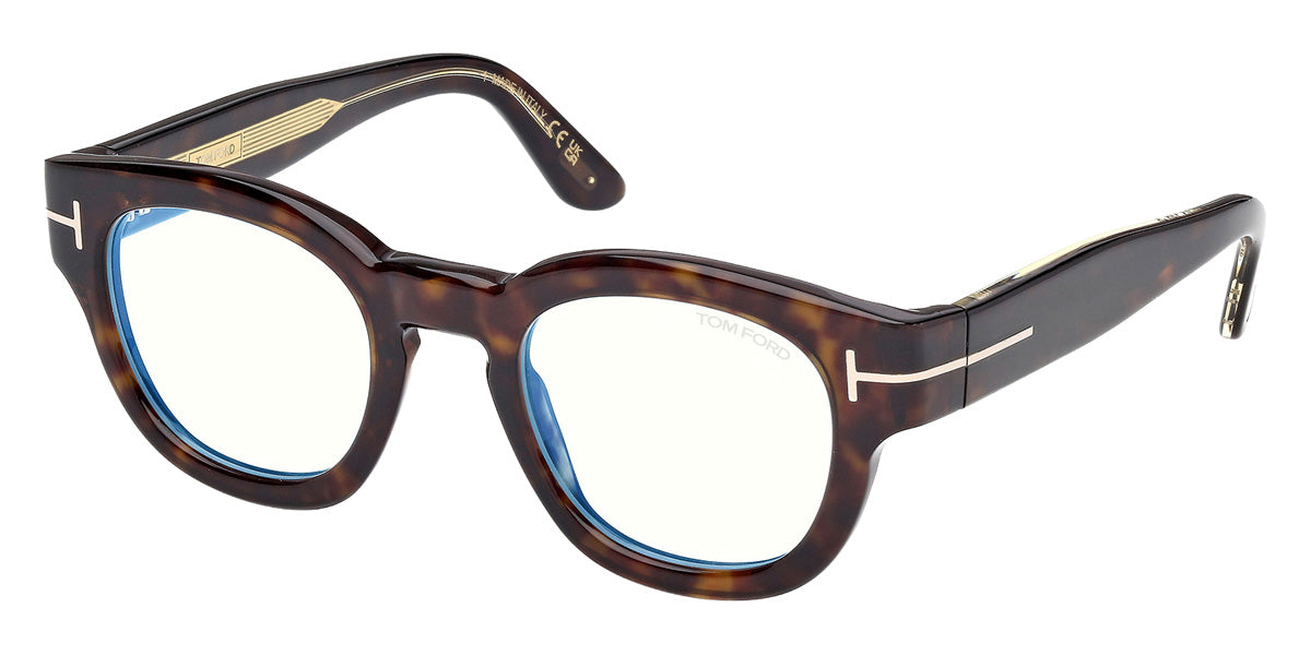 Tom Ford® FT6028-B Eyeglasses FT6028-B 052 49 - 052 - Dark Havana/Dark Havana