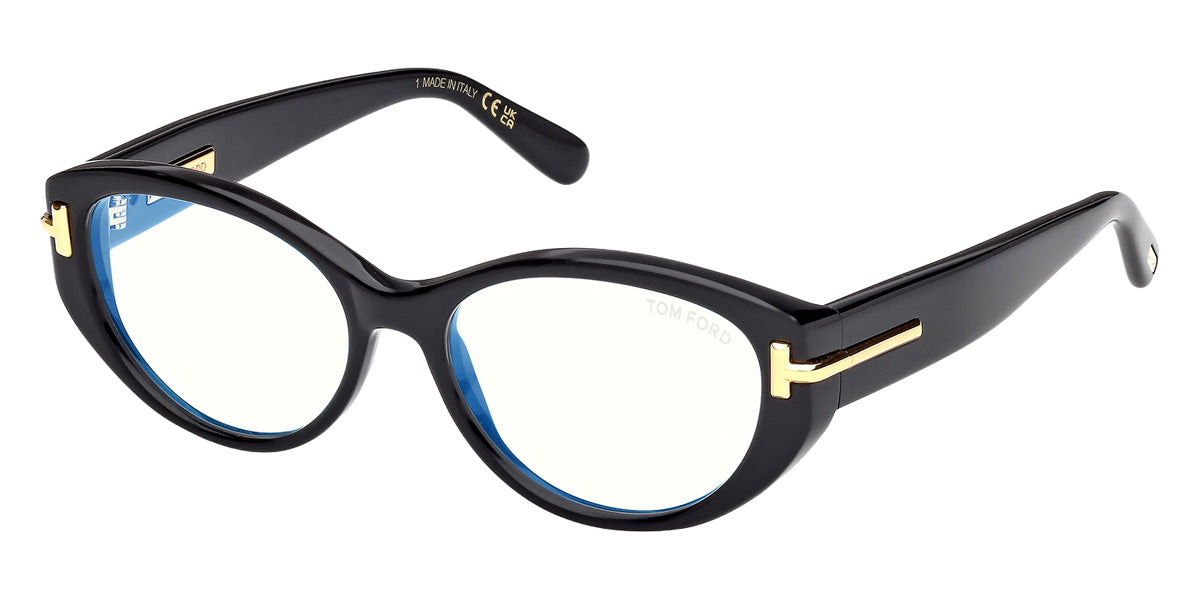 Tom Ford® FT6031-B Eyeglasses FT6031-B 001 53 - 001 - Shiny Black/Shiny Black