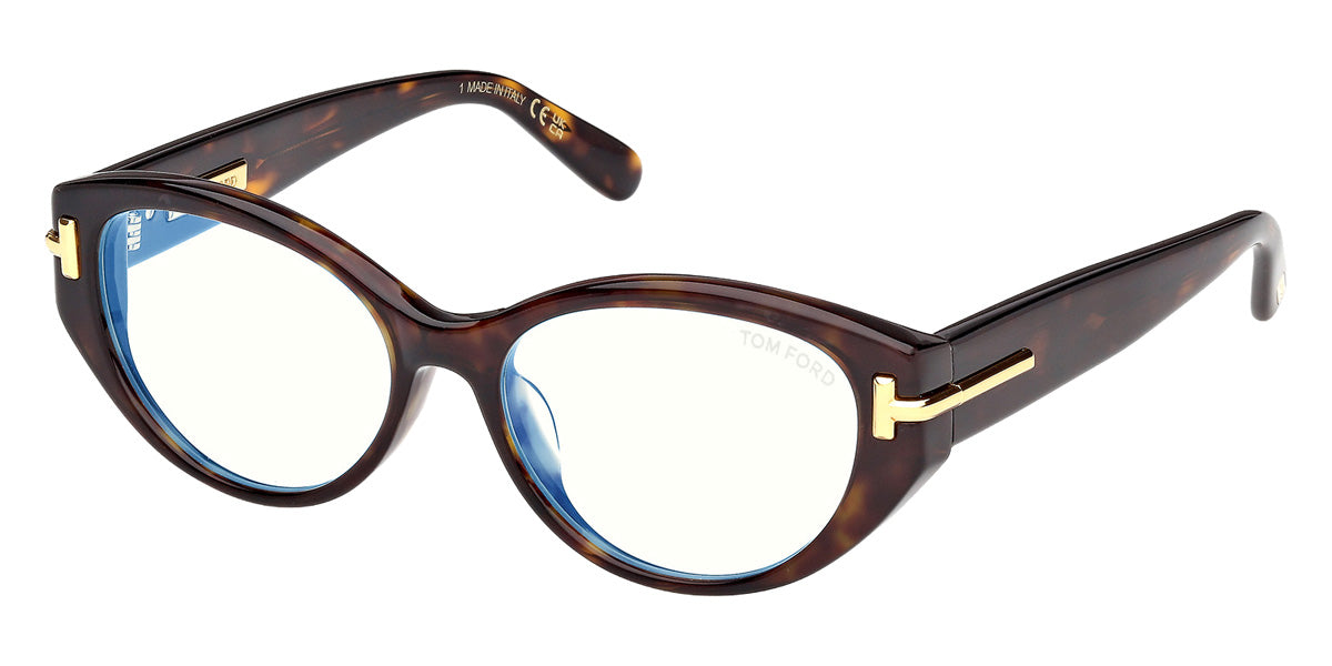 Tom Ford® FT6031-F-B Eyeglasses FT6031-F-B 052 54 - 052 - Dark Havana/Dark Havana