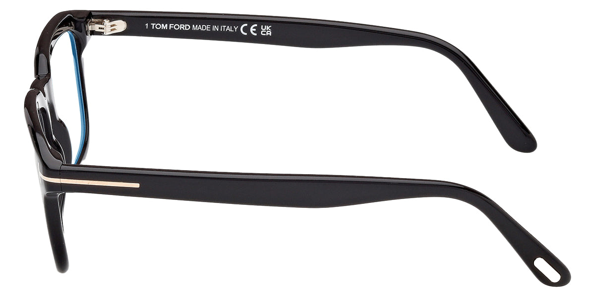 Tom Ford® FT6032-B FT6032-B 001 52 - Shiny Black / Blue Filter Eyeglasses