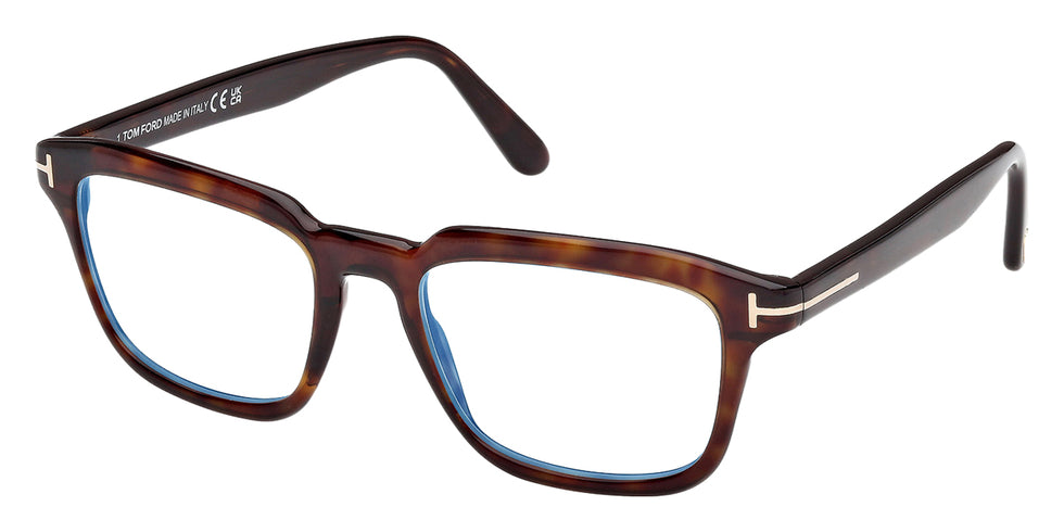 Tom Ford® FT6032-B FT6032-B 052 52 - Dark Havana / Blue Filter Eyeglasses