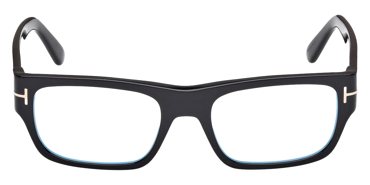 Tom Ford® FT6034-B FT6034-B 001 54 - Shiny Black / Blue Filter Eyeglasses