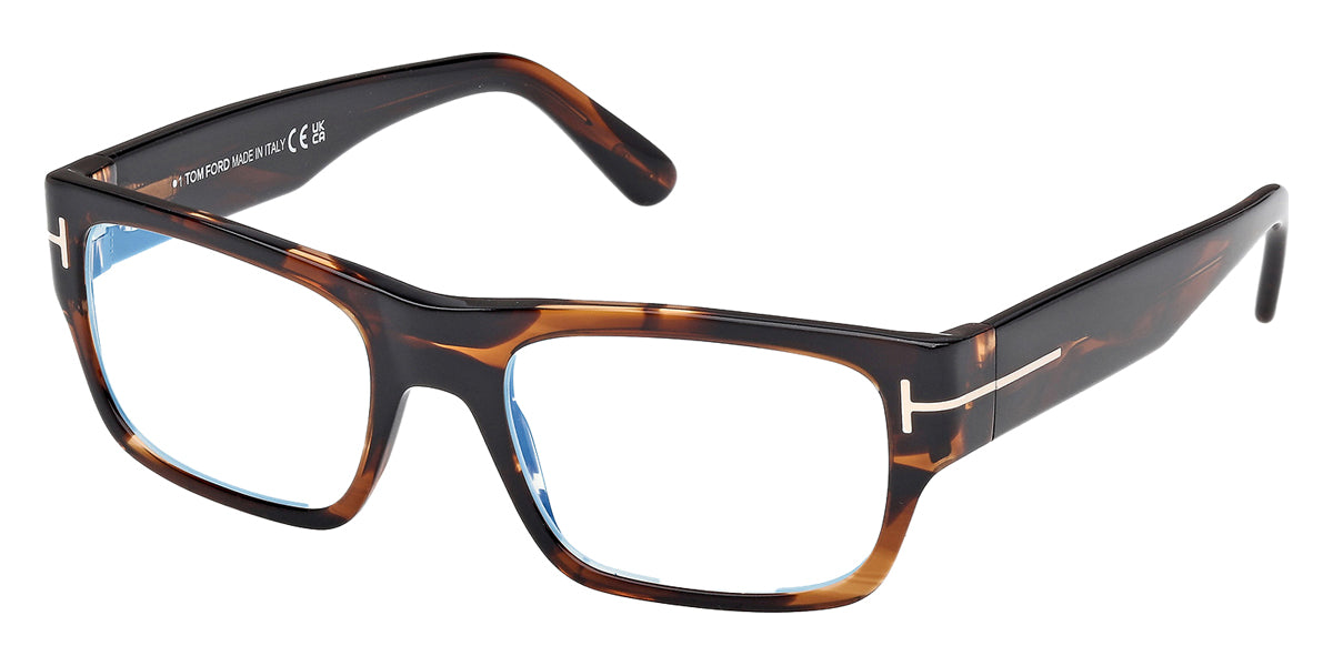 Tom Ford® FT6034-B FT6034-B 056 54 - Colored Havana / Blue Filter Eyeglasses