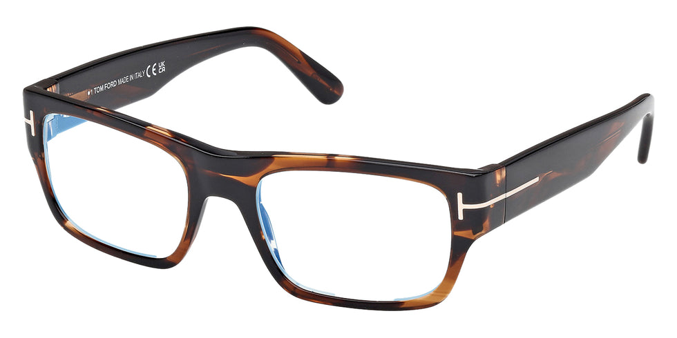 Tom Ford® FT6034-B FT6034-B 056 54 - Colored Havana / Blue Filter Eyeglasses