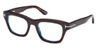 Tom Ford® FT6036-B FT6036-B 052 52 - Dark Havana / Blue Filter Eyeglasses