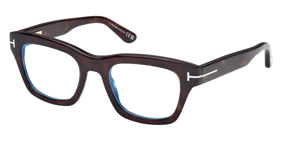Tom Ford® FT6036-B FT6036-B 052 52 - Dark Havana / Blue Filter Eyeglasses