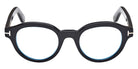 Tom Ford® FT6037-B FT6037-B 001 49 - Shiny Black / Blue Filter Eyeglasses