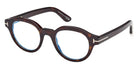 Tom Ford® FT6037-B FT6037-B 052 49 - Dark Havana / Blue Filter Eyeglasses