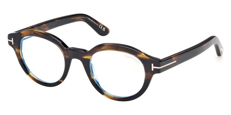 Tom Ford® FT6037-B FT6037-B 055 49 - Colored Havana / Blue Filter Eyeglasses